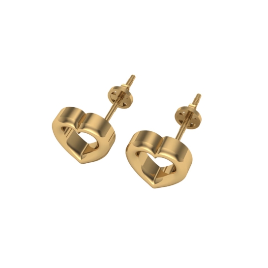 Deepshi Gold Stud Earrings Design for daily use 