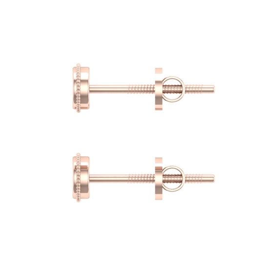 Mannat Gold Stud Earrings Design for daily use 