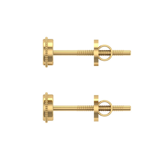 Amanat Gold Stud Earrings for daily use