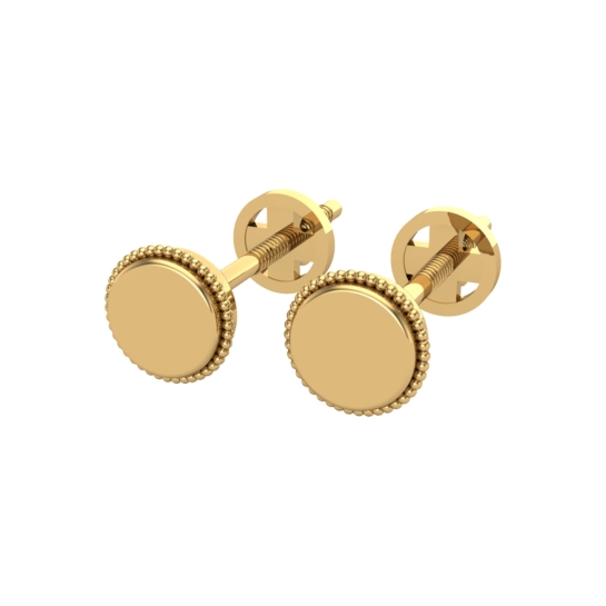 Amanat Gold Stud Earrings for daily use