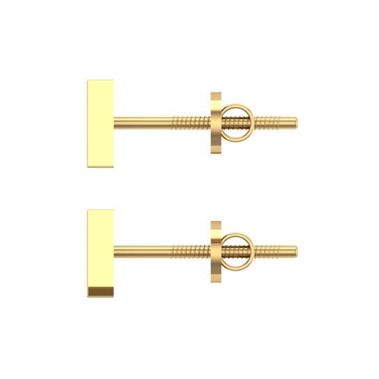 Nargis Gold Stud Earrings Design for daily use 