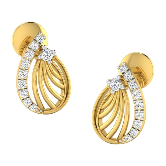 Zainab Yellow Gold Stud Earrings Zainab Yellow Gold Stud Earrings