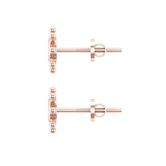 Akansha Gold Stud Earrings Design for daily use