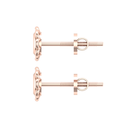 Mausami Gold Stud Earrings Design for daily use 