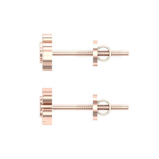 Hema Rose Gold Stud Earrings Design for daily use