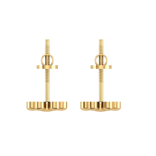 Ruchi Gold Stud Earring