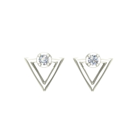 Amara White Gold Stud Earrings