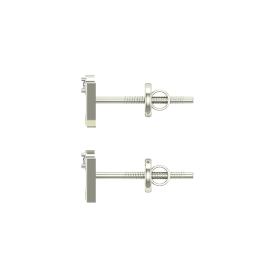 Amara White Gold Stud Earrings