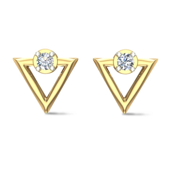 Amara White Gold Stud Earrings