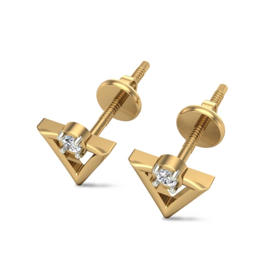 Amara White Gold Stud Earrings