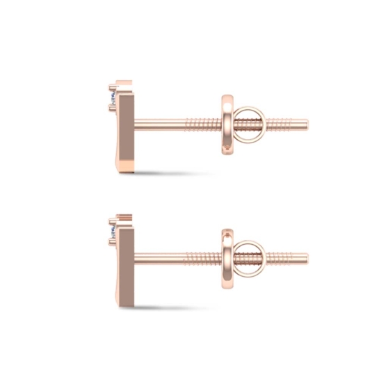 Amara White Gold Stud Earrings