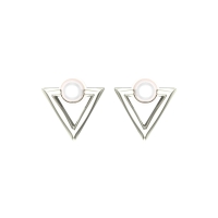 Liam White Gold Earings Design for daily use 
