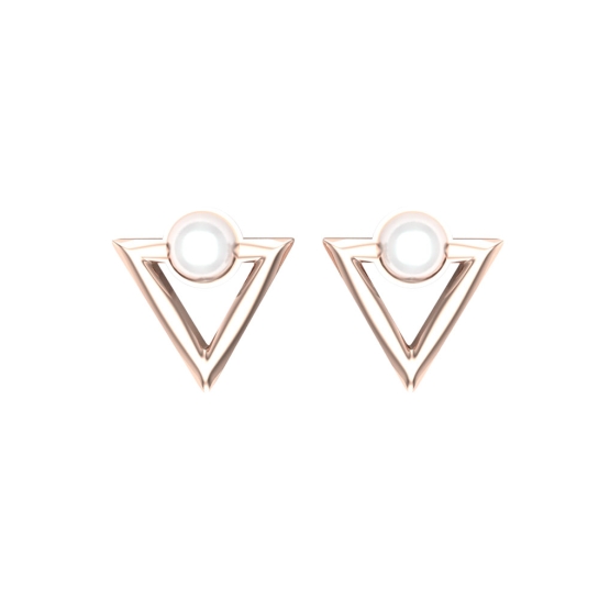 Liam White Gold Earings Design for daily use 