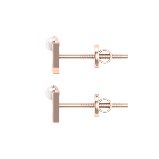 Liam White Gold Earings Design for daily use 