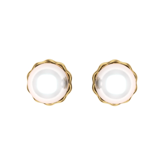 Emma White Gold Earrings