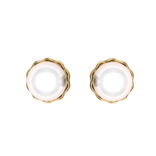 Emma Yellow Gold Earrings