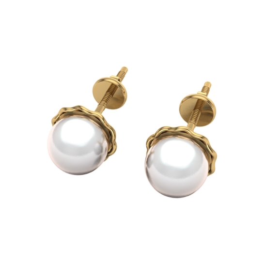 Emma White Gold Earrings