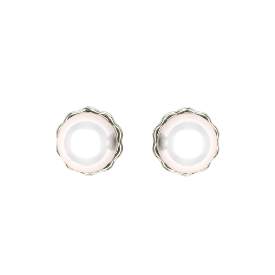 Emma White Gold Earrings