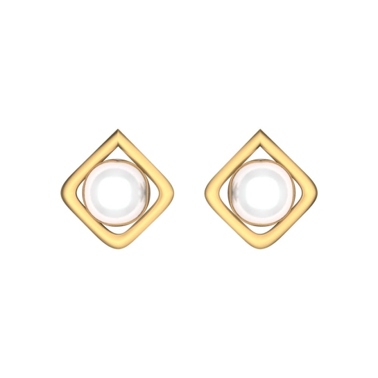 Linda White Gold Earrings Design for daily use 