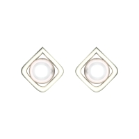 Linda White Gold Earrings Design for daily use 