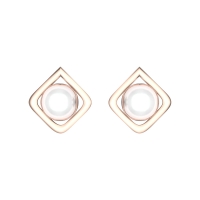 Linda Rose Gold Earrings Design for daily use 