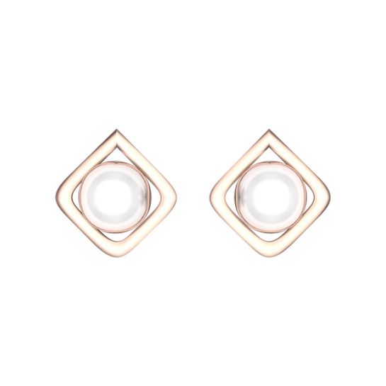 Linda Rose Gold Earrings Design for daily use 
