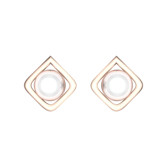 Linda White Gold Earrings Design for daily use 