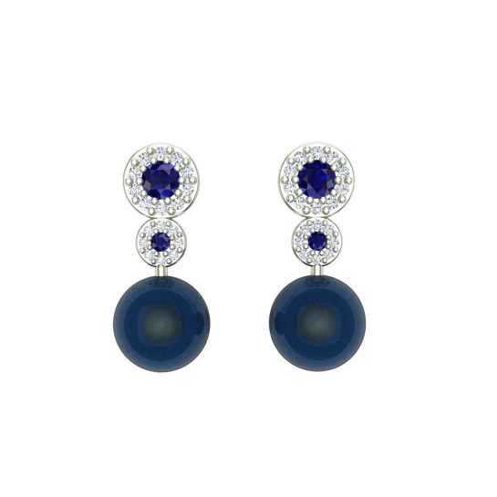 Karen White Gold Earings