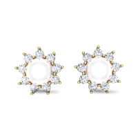 Brinda Gold Diamond Studs