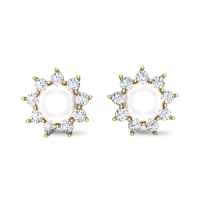 Brinda Gold Diamond Studs