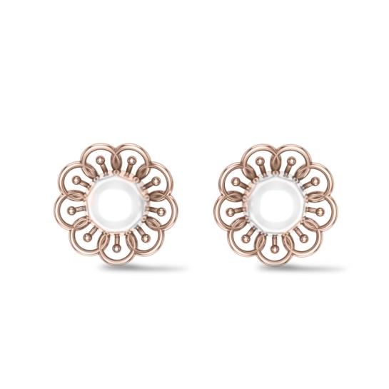 Ava Rose Gold Earings Design for daily use 