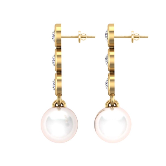 Lucas Yellow Gold Earrings