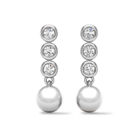 Lucas White Gold Earrings Design for daily use 