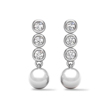 Lucas White Gold Ear…