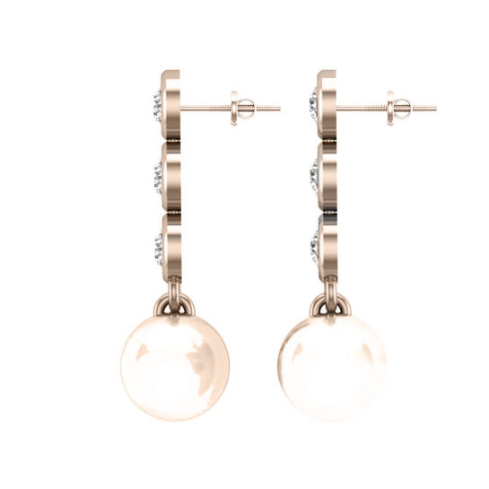 Lucas Rose Gold Earrings