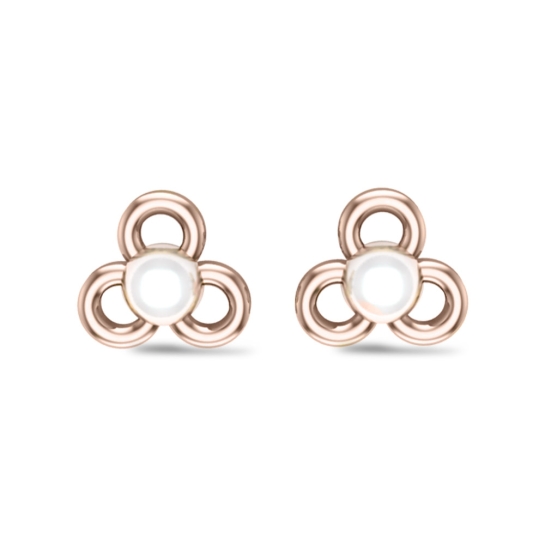 Amelia Rose Gold Earrings Design for daily use