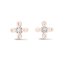 Kira Rose Gold Earrings Design for daily use