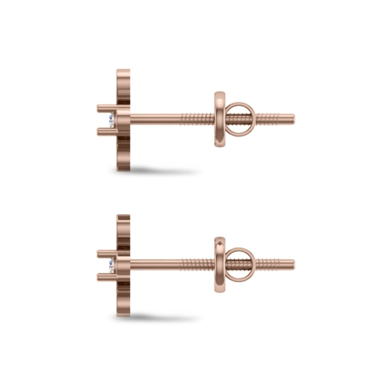 Kira Rose Gold Earrings Design for daily use