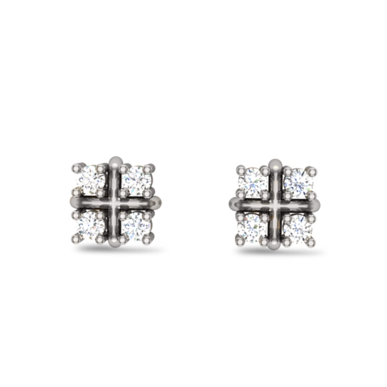 Primrose White Gold Earrings