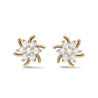 Hailey Yellow Gold Earrings