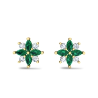 Levi Yellow Gold Earrings