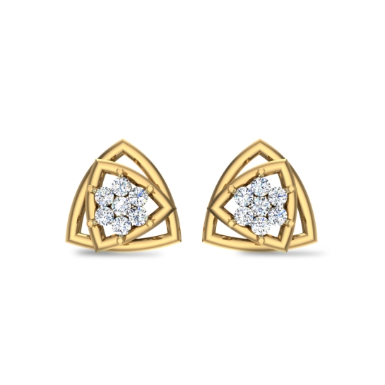 14K Gold Diamond Stud Earrings 65957: buy online in NYC. Best price at  TRAXNYC.