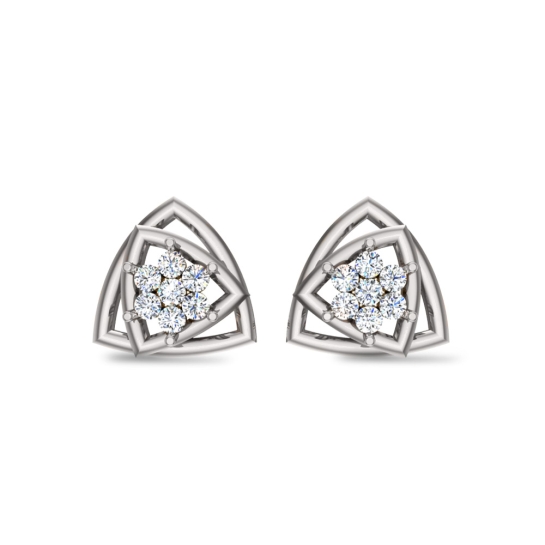 Avery White Diamond Earrings