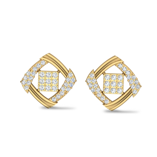 Noah Rose Diamond Earrings