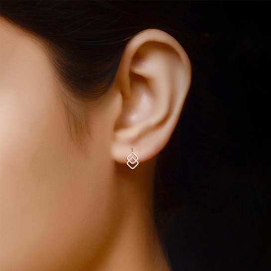 Charlotte Rose Diamond Earrings