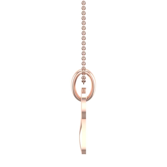 Latin Aries Rose Gold Zodiac Pendant Designs For Female