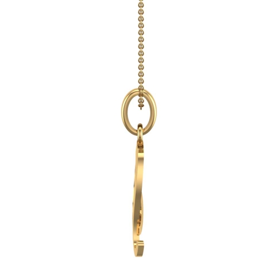 Elle Leo Yellow Gold Zodiac Pendant Designs For Female