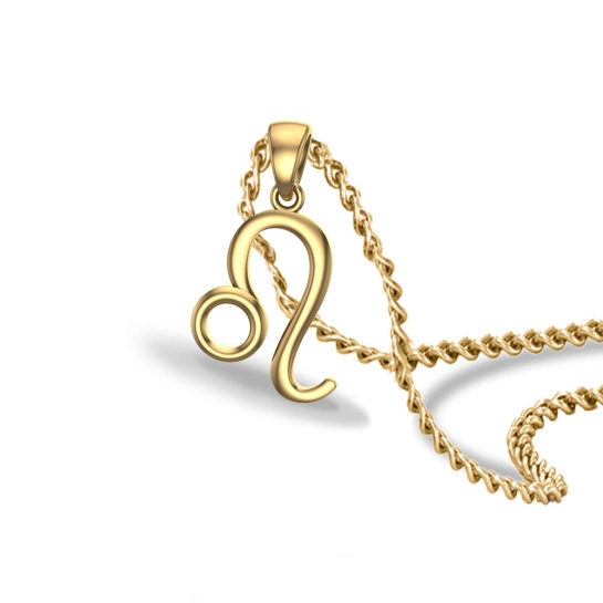 Elle Leo Rose Gold Zodiac Pendant Designs For Female