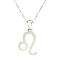 Elle Leo White Gold Zodiac Pendant Designs For Female