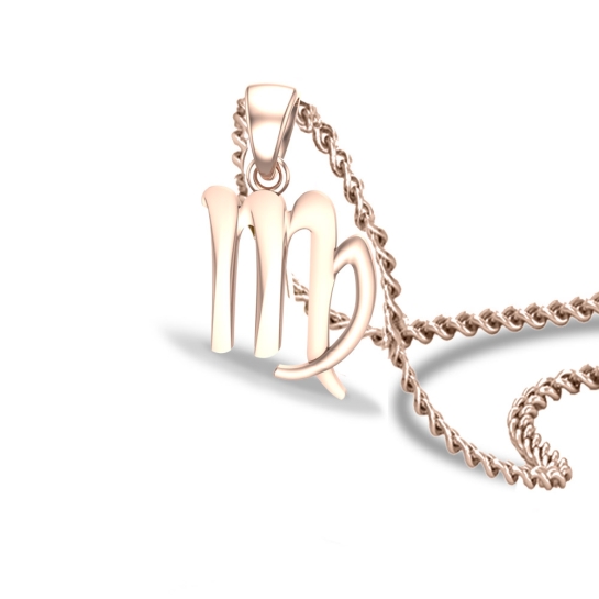 Eve Scorpio Rose Gold Zodiac Pendant Designs For Female